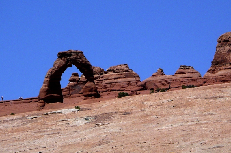 tourist attraction, day, beauty in nature, rock, 720P, arch, arches national park, land, outdoors, erosion, climate, blue, physical geography, landscape