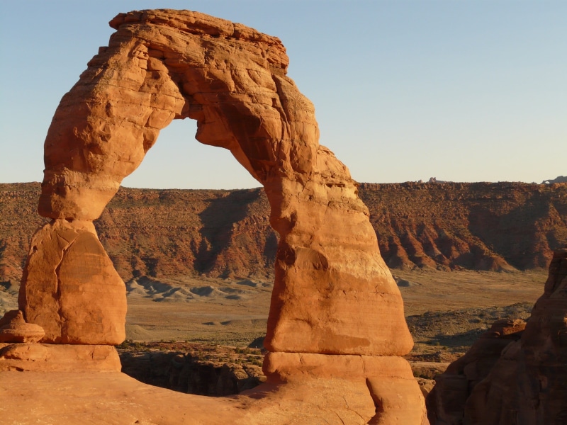non-urban scene, utah, clear sky, climate, no people, day, eroded, rock, sandstone, travel, delicate arch, natural arch, travel destinations, erosion, 2K