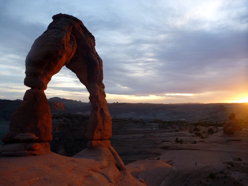 beauty in nature, erosion, scenic, rock, tranquility, Formation, solid, eroded, scenics - nature, arches, sky, natural arch, landscape, formation, moab
