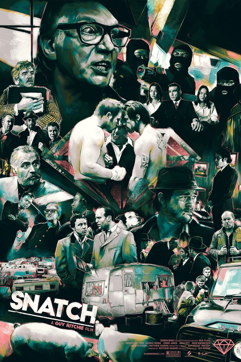 Film Posters, Guy Ritchie, movies, Snatch, 1080P