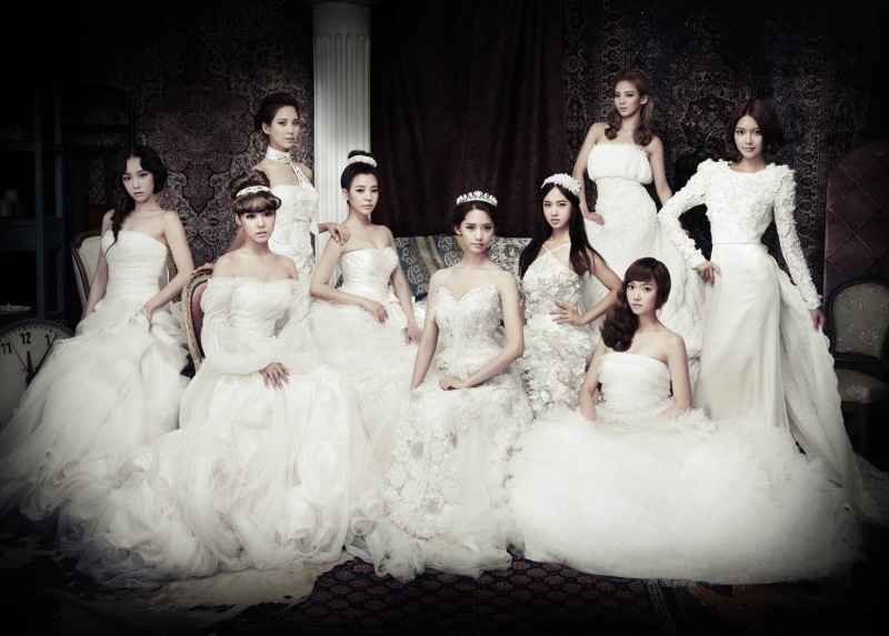 white dress, group of women, Sunny, musician, men, adult, kim taeyon, Korean, bride, white color, K-pop, Seohyun, Jessica Jung, young men, bridal, event