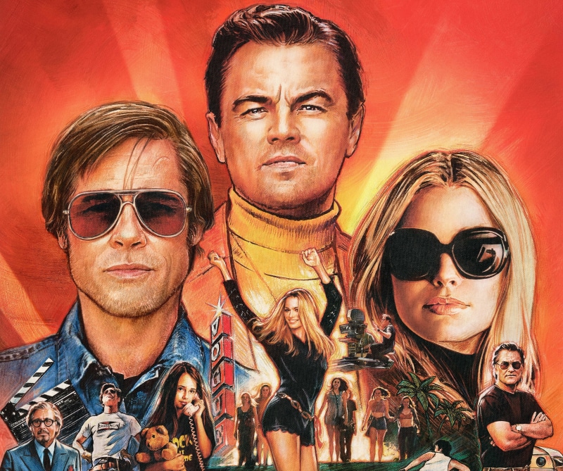Leonardo Dicaprio, Rick Dalton, Sharon Tate, Margot Robbie, Movie, Once Upon A Time In Hollywood, 4K, Cliff Booth, Brad Pitt