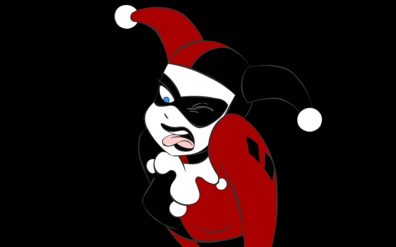 harley, cartoon/comic, hd, black, batman, 720P, quinn