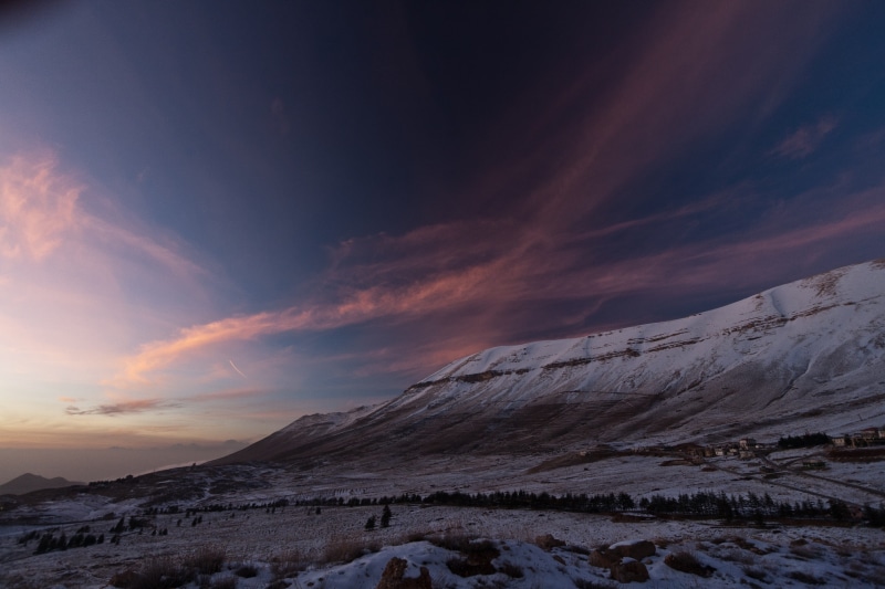 mountain range, tranquility, scenics - nature, 4K, sky, mountains, no people, snow, winter, dramatic sky, mountain, cloud - sky, lebanon, beauty in nature