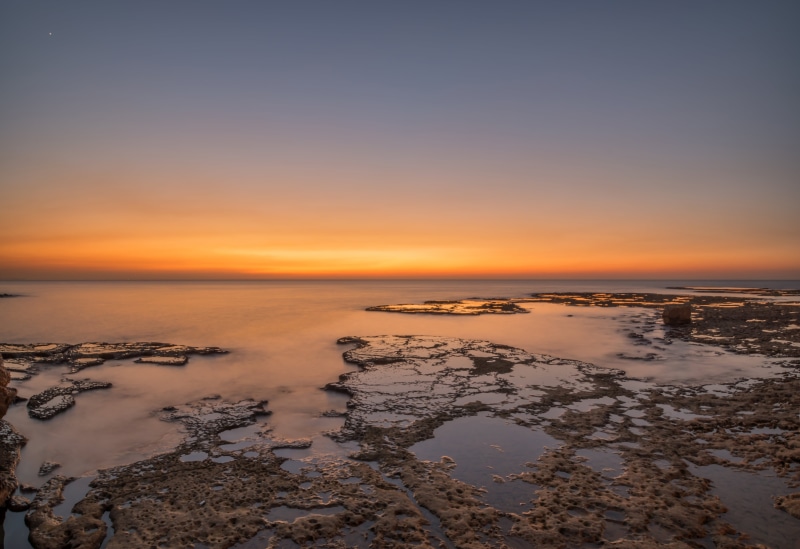 calm, 5K, sea, sea  beach, nikon, sky, water, sunrise, dusk, sun, Byblos, landscape, sunset, scenics, clouds, jbeil  lebanon, lebanon, nature, beach  rock