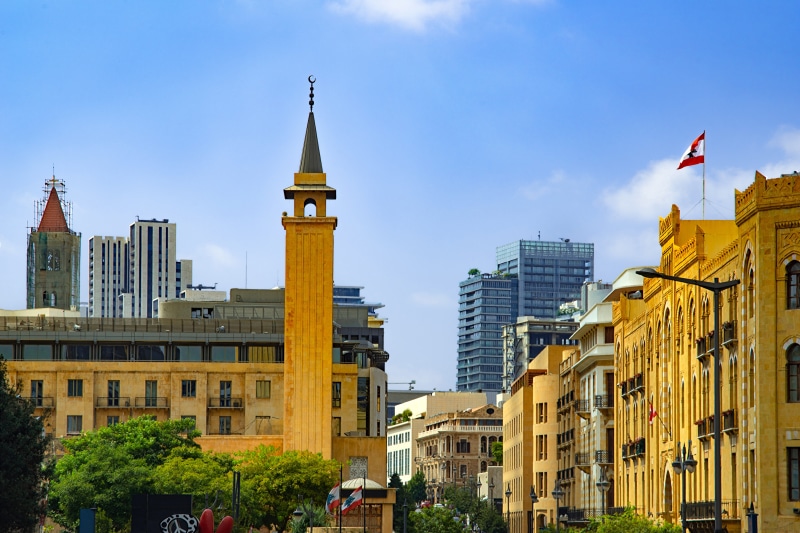outdoors, tree, lebanon, modern, tall - high, skyscraper, beirut, financial district, spire, 5K, architecture, building, town hall, tower, residential district