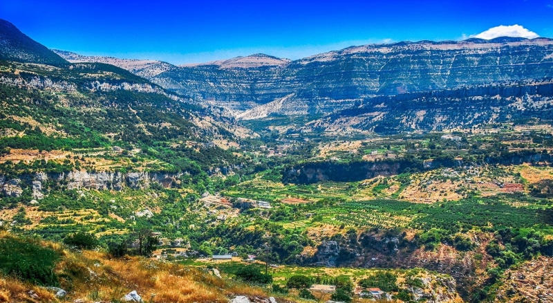 Lebanon, tranquil scene, snowcapped mountain, landscape, no people, land, 1080P, outdoors, mountain, blue, coniferous tree, snow, Others, nature, environment