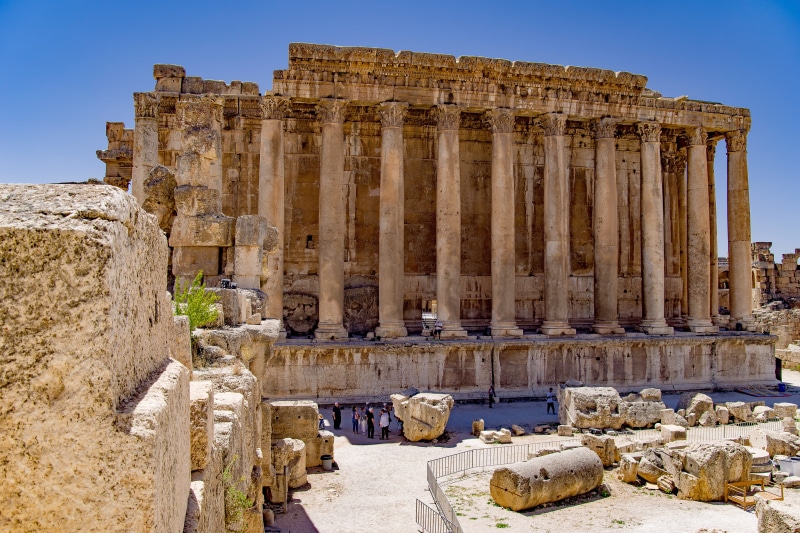 sky, architecture, unesco, roman, jupiter, ruin, built structure, history, nature, old ruin, antiquity, stone, 5K, ancient, stone material, heliopolis