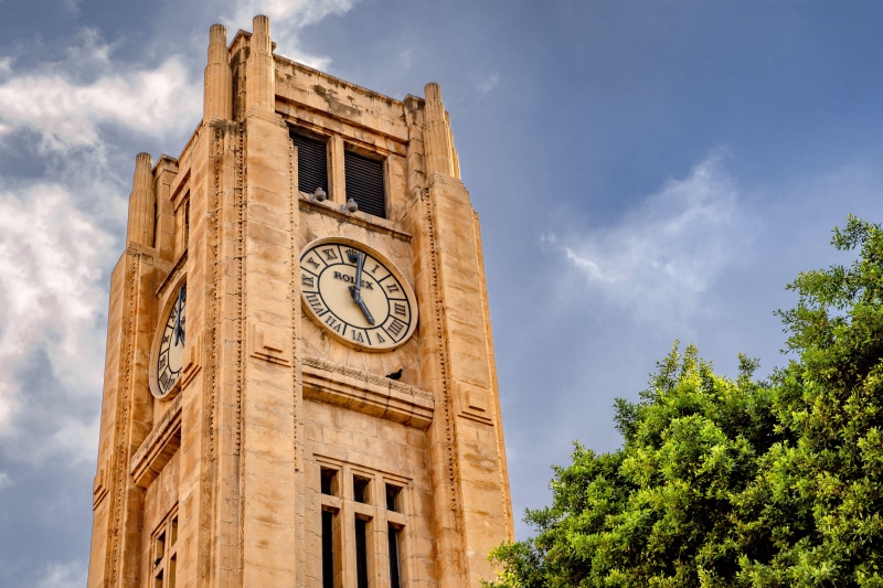 5K, plant, no people, lebanon, cloud - sky, clock, architecture, tree, travel destinations, built structure, the past, day, building exterior, tower, history