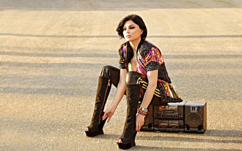 haifa wehbe, actress, 1080P, brunette, Lebanon, singer
