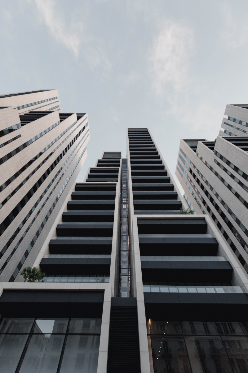 photography, nature, cloud - sky, window, modern design, no people, rise, glass, beirut, tall - high, built structure, day, neutral, office building exterior