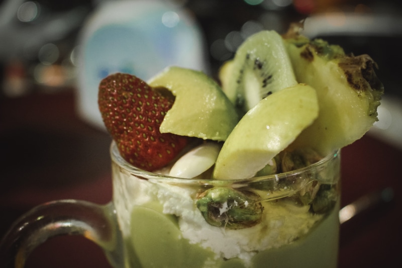 freshness, food and drink, strawberry, household equipment, focus on foreground, close-up, fruit, fruit salad, lebanon, beirut, drink, glass - material
