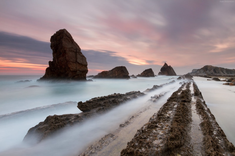 photography, landscape, sunset, nature, mountain, cantabria, Sea, larga, seascape, long  exposure, brown, coastline, dusk, scenics, barriers, amanecer
