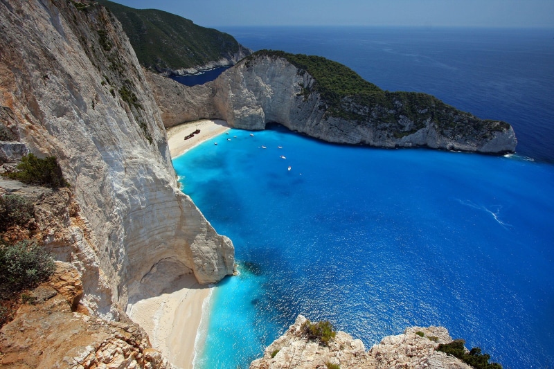 ocean, shipwreck beach, greek island, holiday, ship wreck, zakynthos, beauty in nature, solid, nature, scenics - nature, lagoon, water, clear, photography