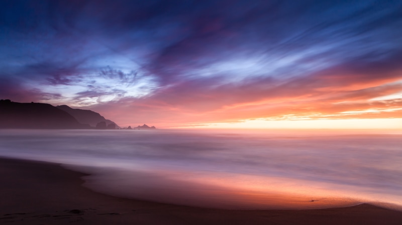 time lapse photography, Gradient, Pacifica  CA, photography, beauty In Nature, Road  time, lapse, Fall, Filter, scenics, outdoors, nature, Sunset, sea