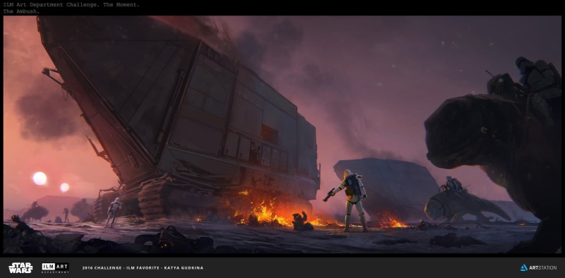 Storm Troopers, nature, built structure, burning, men, fire, night, fire - natural phenomenon, group of people, ship, people, screenshot, smoke - physical structure