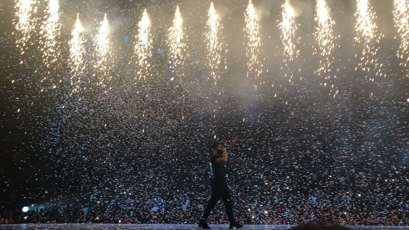 day, high angle view, leisure activity, migos, real people, drake, human arm, aubrey, men, drake concert, nature, one person, land, los angeles, standing