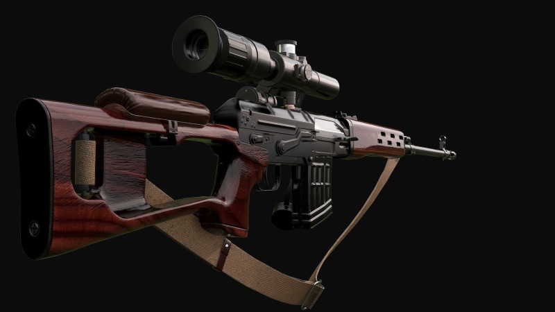 SVD, Dragunov sniper rifle, 1080P, Classic