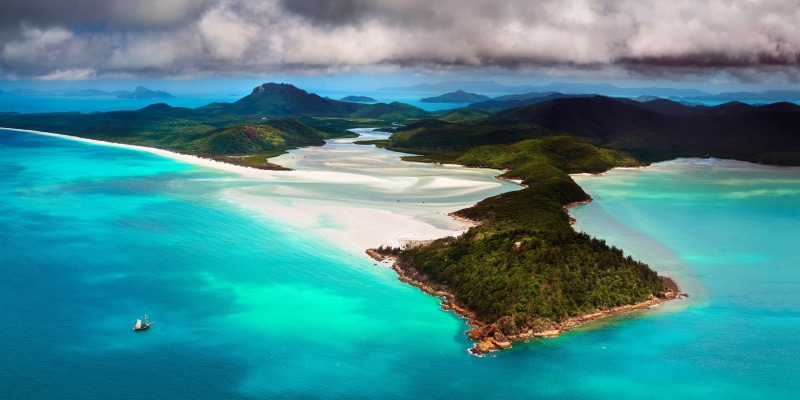 water, Australia, sky, nature, sand, island, outdoors, forest, 1080P, mountain, sailboats, mountains, beauty in nature, sea, brown, travel destinations