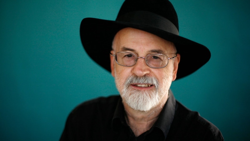 senior adult, front view, one person, terry pratchett, contemplation, 1080P, terry pratchett books, discworld, looking at camera, clothing, beard, portrait