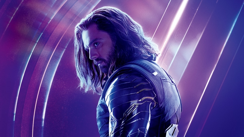 portrait, enjoyment, hairstyle, performance, nightlife, event, 2018 movies, nightclub, hair, 8k, 4k, poster, 5k, hd, bucky barnes, leather, avengers infinity war