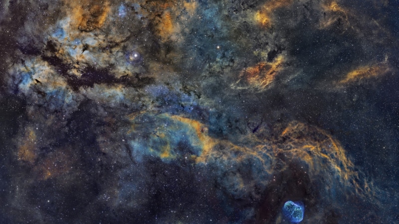 blue, galaxy, stars, star - space, night, outdoors, yellow, NASA, backgrounds, mystery, cloud - sky, 1080P, space, astronomy, textured, sky