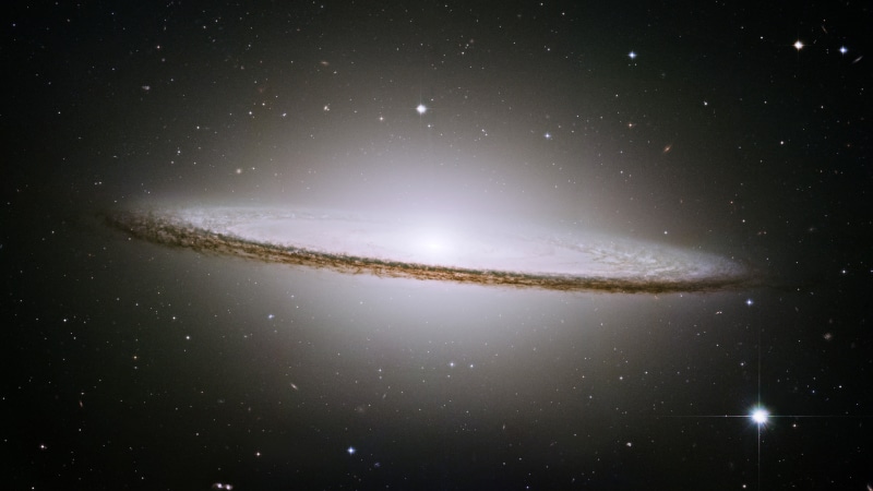 astronomy, space exploration, Sombrero Galaxy, beauty in nature, astrology, galaxy, science, distant, scenics - nature, nature, brown, space