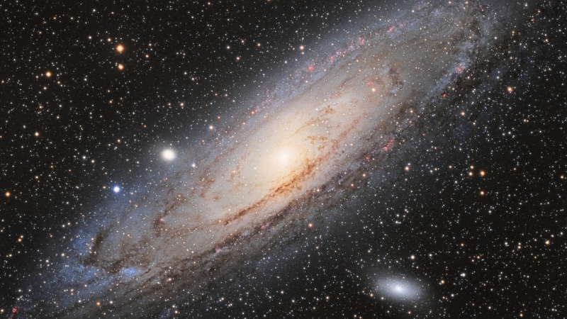 outdoors, majestic, Messier 31, constellation, nature, infinity, glowing, space, spiral galaxy, night, 4K, planet, illustration, no people, satellite view