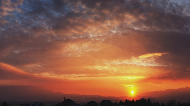 art, hd, games, sky, Clouds, video, sunset, 1366x768 px, mountains, halo, px, 720P, x
