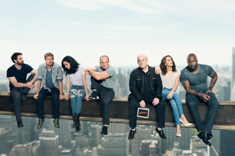 real people, the defenders, outdoors, hd, agents of shield, men, tv shows, togetherness, young men, young adult, young women, day, teenager, front view