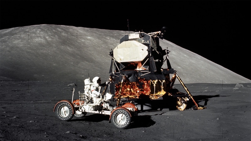 Moon, astronaut, no people, outdoors, black background, street, black color, motorcycle, high angle view, Apollo, day, 1080P, machinery, sunlight, mode of transportation