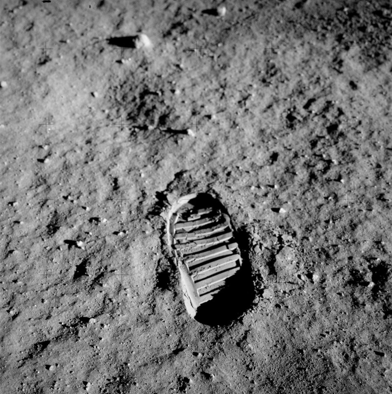 no people, apollo 11, buzz aldrin, outdoors, sand, nature, dirt, abandoned, one animal, pattern, still life, close-up, land, day, grayscale, high angle view