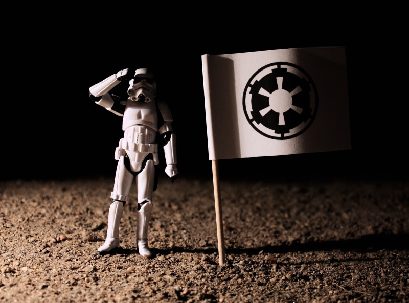 fear, outdoors, robot, greetings, emotion, helmet, creative, star, full length, toy, stormtrooper, astronaut, wars, flag, representation, studio shot, moon