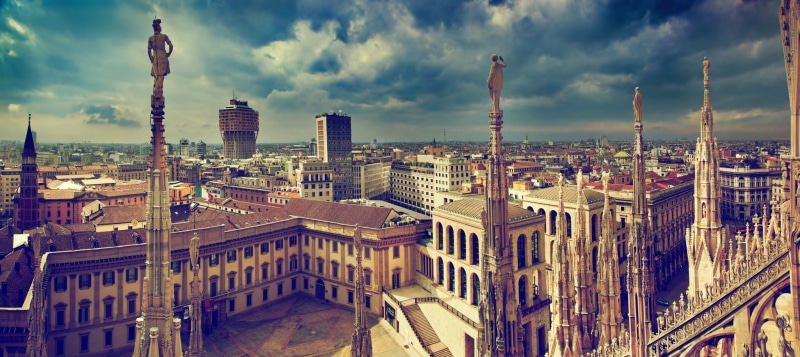 italia, milan, ciudad, duomo, 1080P, europa