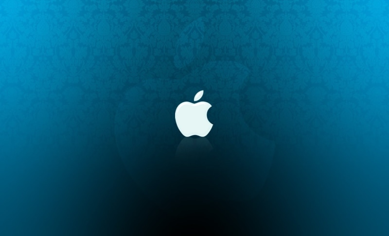 Blue, Apple, water, design, Mac, shape, copy space, Computers, silhouette, standing, 720P, indoors, floweral, blue background, architecture, logo, sky