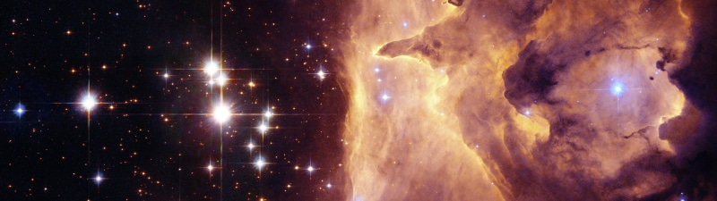 Pismis 24, multiple display, luminosity, space exploration, technology, sky, colorful, universe, outdoors, star - space, no people, mystery