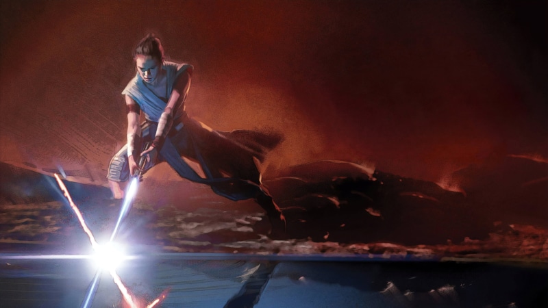 Star Wars: The Rise of Skywalker, Rey (Star Wars), Star Wars, Lightsaber, 4K