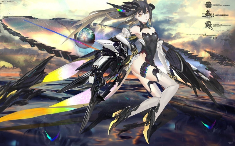 1080P, Anime Girls, animal themes, beauty in nature, thigh, Mecha Girls, day, multi colored, highs, large group of objects, nature, outdoors, sky, sunlight