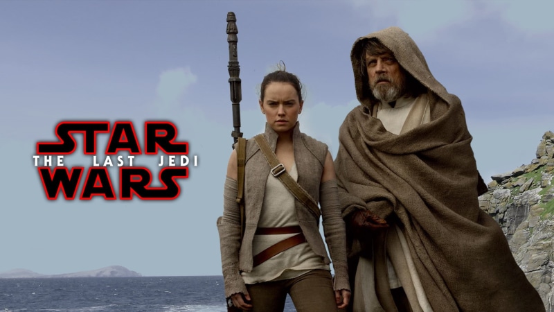 standing, young adult, text, two people, adult, young women, Mark Hamill, Luke Skywalker, Star Wars: The Last Jedi, three quarter length, young men, outdoors