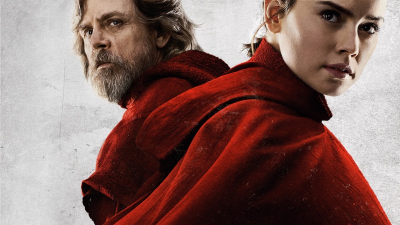 Star Wars, Star Wars: The Last Jedi, Rey (from Star Wars), Luke Skywalker, 2K