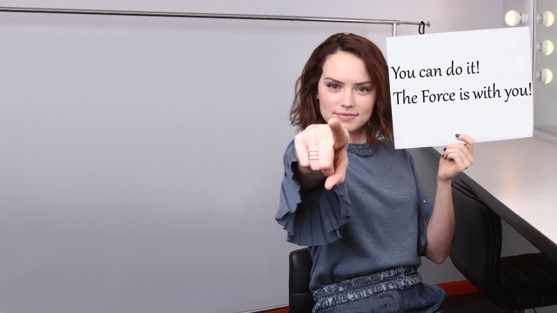 Star Wars, women, motivational, Daisy Ridley, Rey (from Star Wars), 1080P