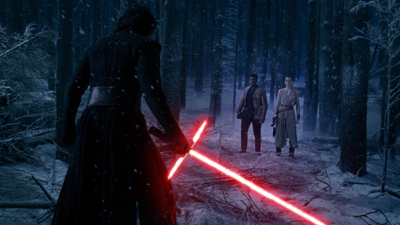 4K, Rey (from Star Wars), Kylo Ren, Star Wars: The Force Awakens