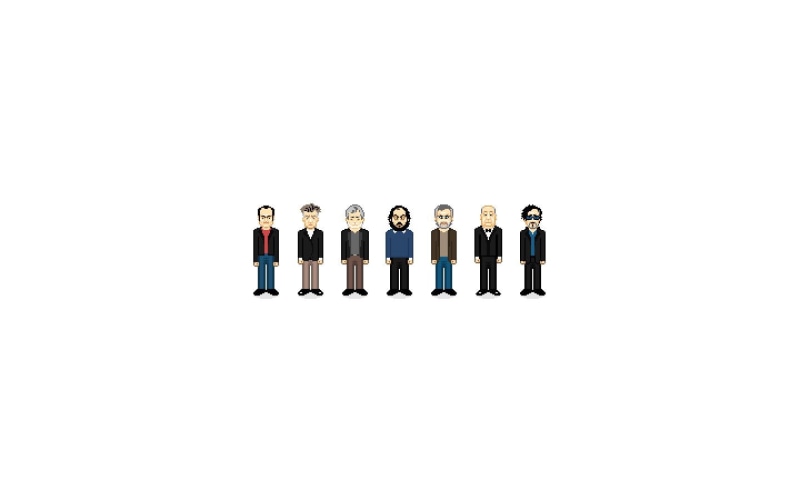steven, tim, spielberg, alfred, lucas, hitchcock, kubrick, stanley, 720P, david, george, lynch, burton, quentin, tarantino, directors