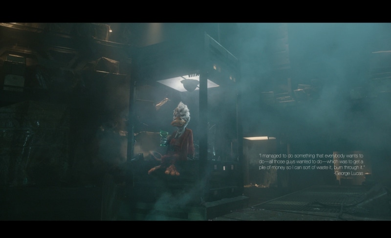 city, arts culture and entertainment, howard the duck, auto post production filter, Other Movies, howard, adult, quote, smoke - physical structure, lucas