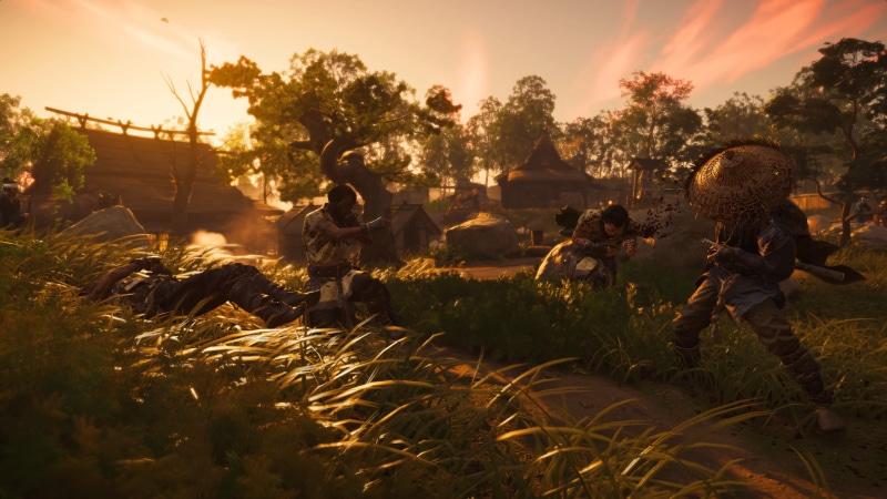 war, samurai, PlayStation 4, 4K, horse, Duel, katana, video games, Ghost of Tsushima, Japan