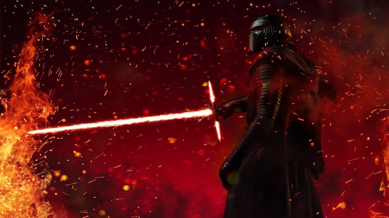 Star Wars, 1080P, Lightsaber, Kylo Ren, Star Wars: The Last Jedi