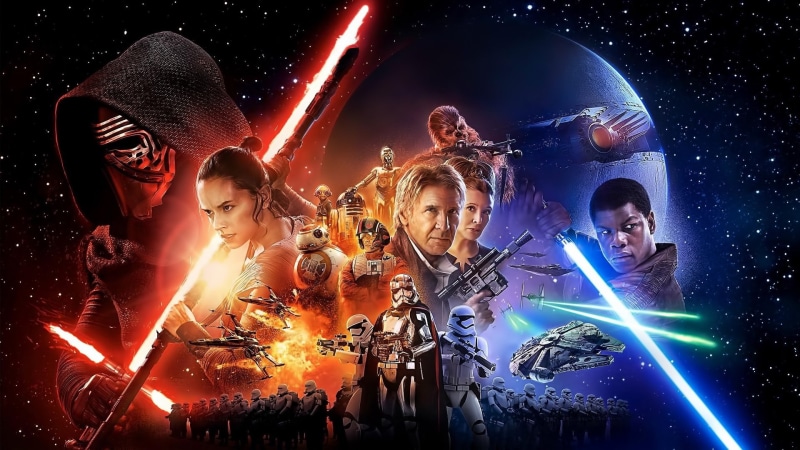 Captain Phasma, Rey, Han Solo, Kylo Ren, Star Wars, Millennium Falcon, science fiction, Sith, 1080P, Jedi, Chewbacca, Nova, Star Wars: The Force Awakens