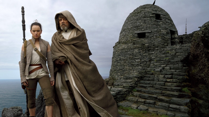 Luke Skywalker, Rey, Mark Hamill, 2K, 4K, Daisy Ridley, Star Wars: The Last Jedi