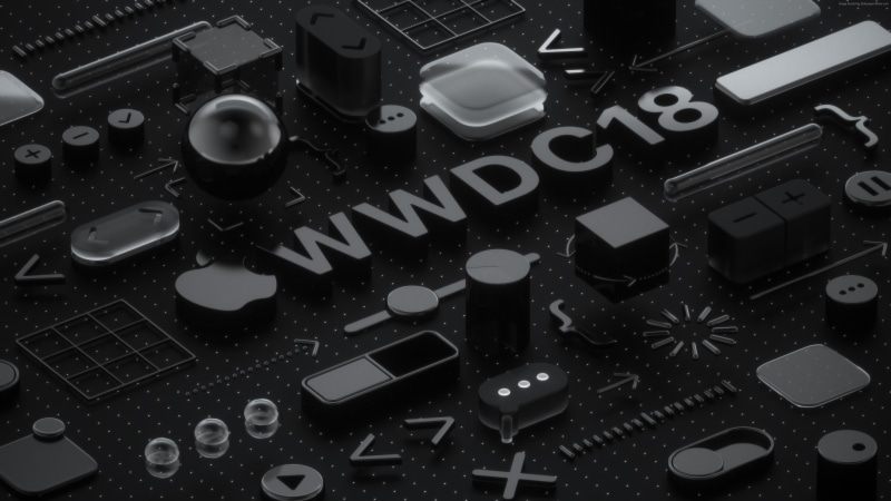 4K, 4K, Black, 3D, WWDC 2018