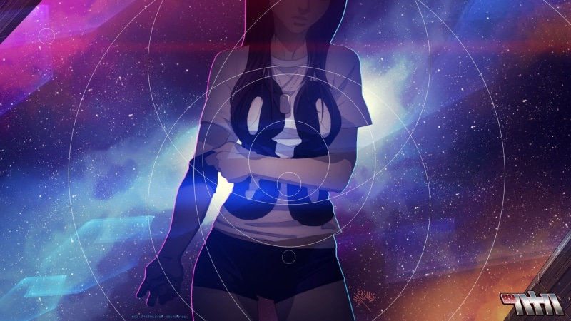 motion, hand, abstract, technology, limb, anime girls original characters vashperado space spaceship cyberpunk 88 girl, connection, body part, pattern